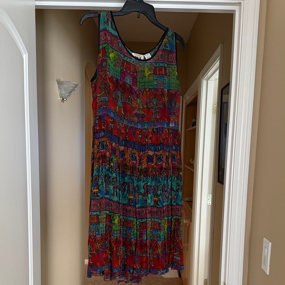 Bila Multicolor Sleeveless Midi Dress - Picture 2 of 9